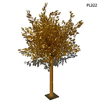 Τεχνητό χρυσό δέντρο Benjamin για διακόσμηση 1.5m – PL322